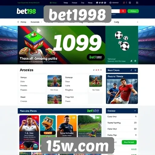 Acessibilidade e design do site bet1998