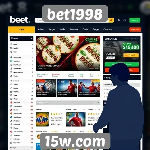 Análise da interface do usuário no site bet1998