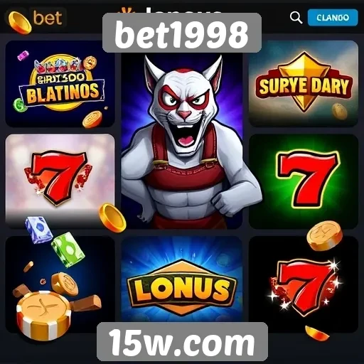 Variedade de jogos disponíveis no bet1998